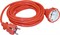 Удлинитель-шнур ИЭК УШ-01РВ оранжевый с вилкой и розеткой 2P+PE 3*1,0мм 2/5м WUP10-05-K09-N - фото 83385