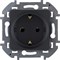 Розетка LEGRAND INSPIRIA 2К+3 антрацит 673723 - фото 84085