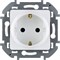 Розетка LEGRAND INSPIRIA 2К+3 со шторками белый 673730 - фото 84452
