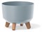 Горшок цветочный GRACIA Standard светло-серый DGRL240-443U - фото 84550