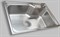Кухонная мойка 650*430 ST-P6543F матовый хром - фото 85335