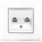 Розетка VIKO LINNERA S компьютерная двойная 91400034 арт.364-36120 - фото 85709