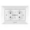 Розетка Рanasonic ARKEDIA двойная с/з 0205-2WH арт.315-36060 - фото 85727