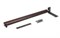 Доводчик КОС дверной пневматический Doorstop до 150кг антик.серебро темн. - фото 86582