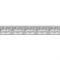 Плинтус ГЛАНЦЕПОЛ потолочный GP-29 96*53 Silver (1уп-28шт) - фото 87246