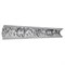 Плинтус ГЛАНЦЕПОЛ потолочный GP-13 Silver 100*80 (1уп-16шт) - фото 87251