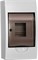 Корпус ИЭК ЩРН-П-4 KREPTA 3 пластиковый, чёрный IP41 MKP12-N-04-41-K02 - фото 88157