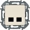 Розетка LEGRAND INSPIRIA 2*RJ45 6 UTP слоновая кость 673841 - фото 95527