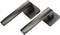 Ручка HIGRADE на квадратной розетке, матовая черная HQ 455 А4.00 BL - фото 95569