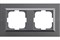 Рамка OVIVO QUANTUM 2-я inox O-405-340000-226 - фото 95658